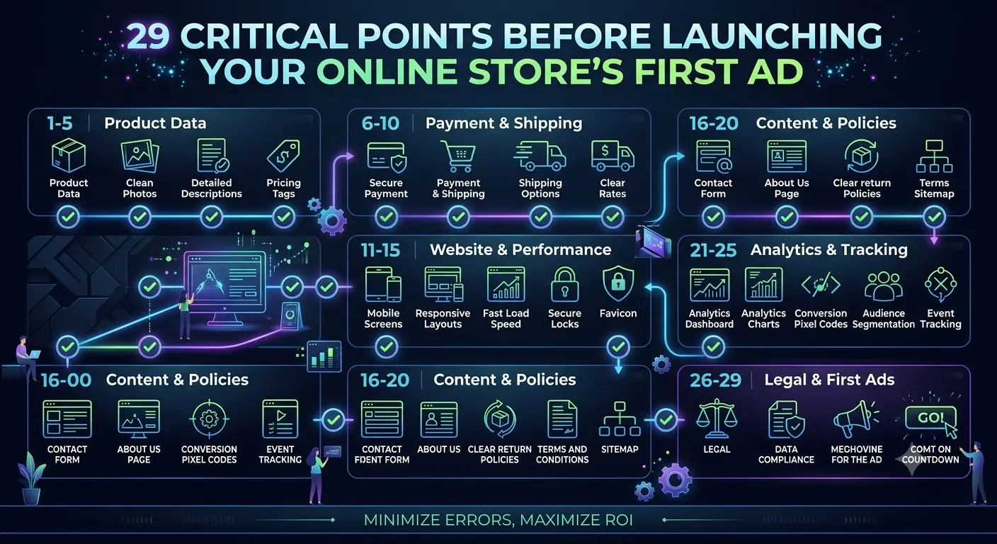 E-commerce Launch Checklist: 29 Critical Points to Check