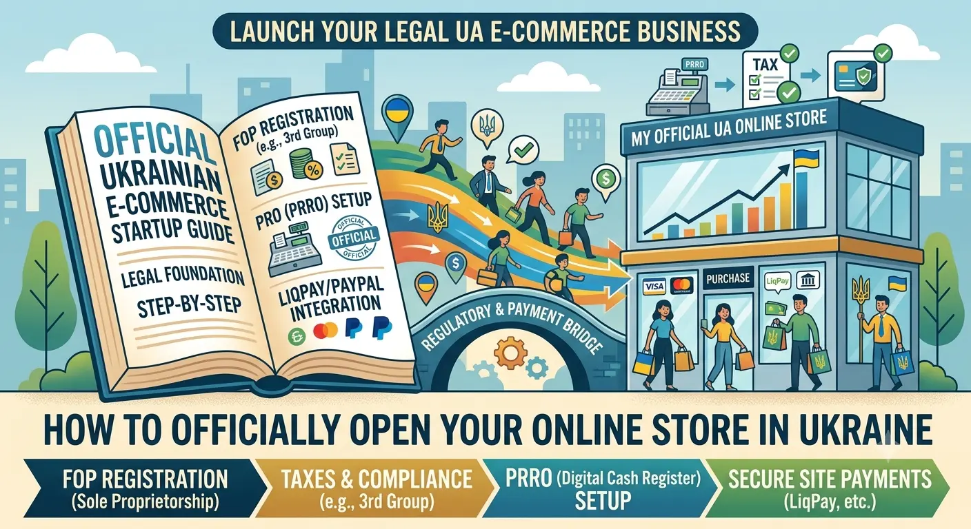 How to Open an Online Store in Ukraine Officially: PRRO, Taxes, FOP