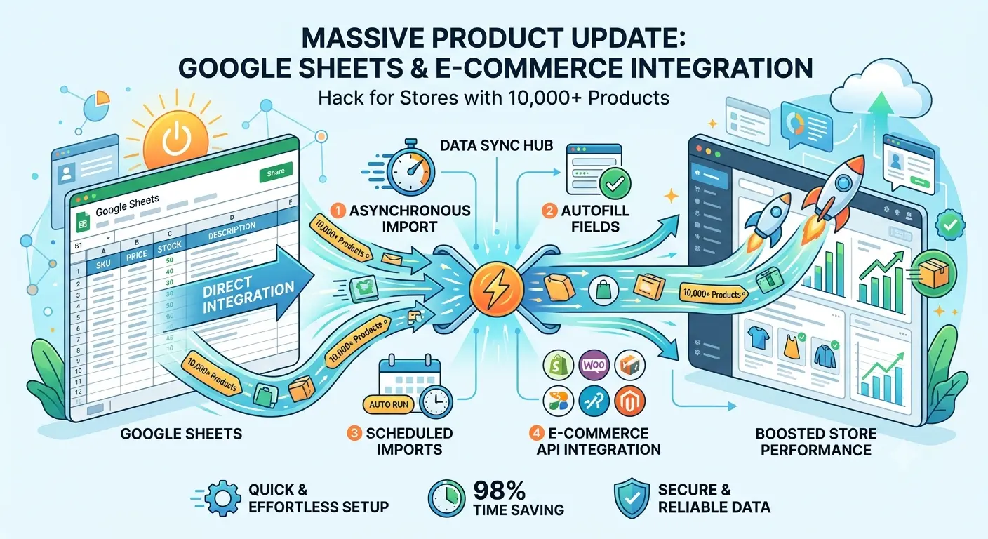 Mass product import on BooStore.pro, updating prices, stock, attributes and all data