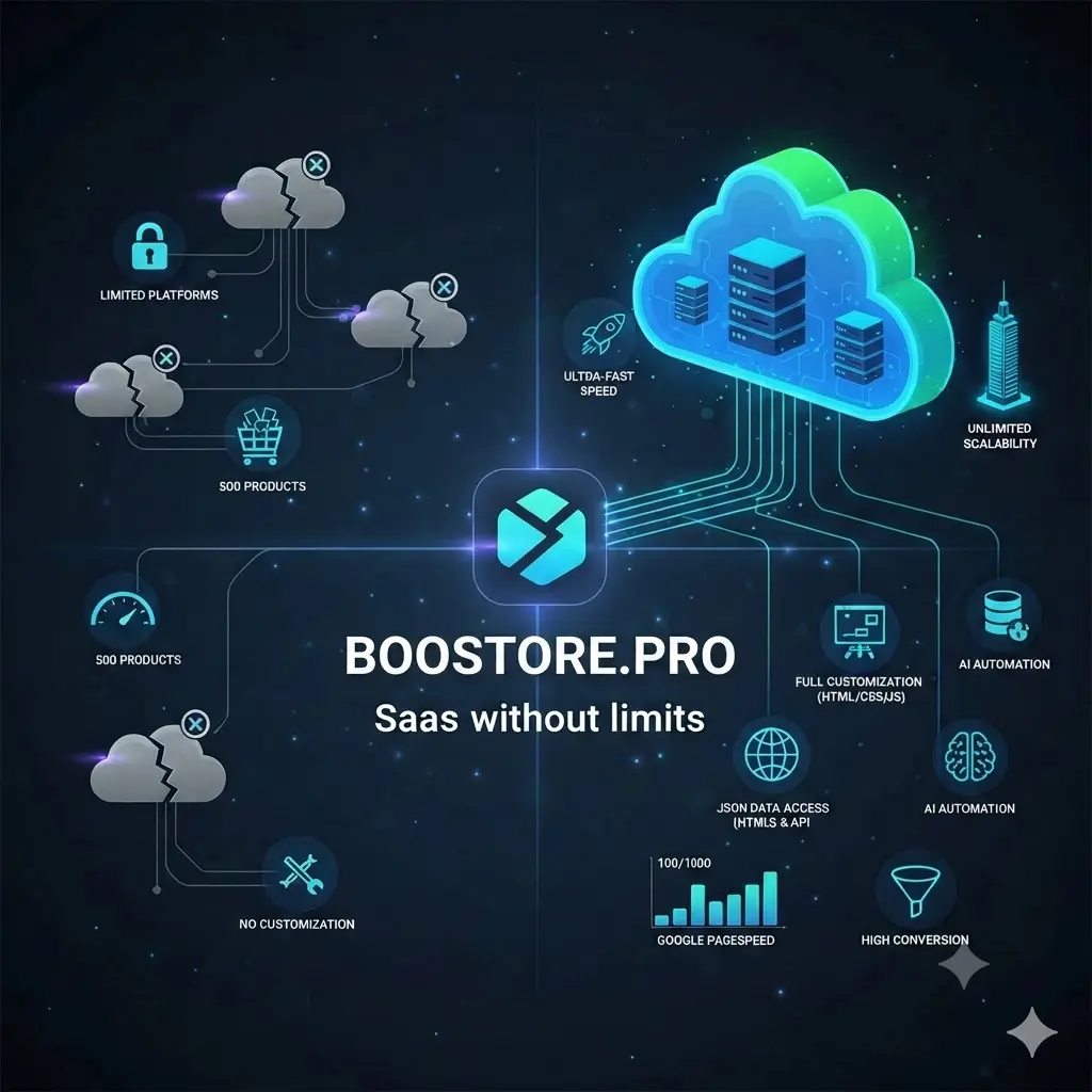 SaaS cloud solution for online stores without limits: scalability, speed, automation and full customization