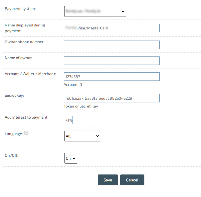 Online payment